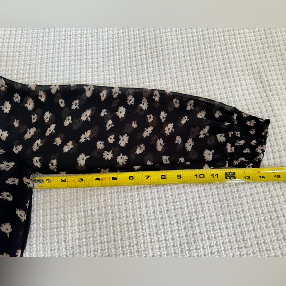 Madewell Mistlight Mockneck Dress in Seattle Floral Black Size S - Picture 13 of 16